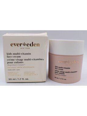 Ever Eden Kids Multi‑Vitamin Face Cream Cool Peach Hydrating Moisturizer 1.7floz